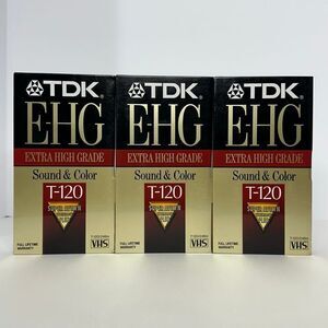 TDK EHG High Grade Recordable T-120 VHS Tapes – Set of 3